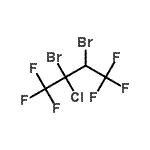structure of CAS# 63573-66-0, 2,3-Dibromo-2-Chloro-1,1,1,4,4,4-Hexafluorobutane;2-Chloro-2,3-dibromo-1,1,1,4,4,4-hexafluorobutane;2-Chloro-2,3-dibromo-3H-hexafluorobutane 97%;MFCD01862049