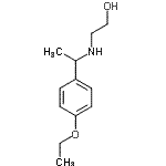 结构式 CAS# 636997-13-2, 2-{[1-(4-乙氧基苯基)乙基]氨基}乙醇