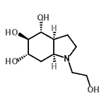 CAS 登录号：637034-24-3， (3aS,4R,5R,6S,7aS)-1-(2-羟基乙基)八氢-1H-吲哚-4,5,6-三醇