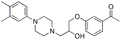 CAS#: 63715-98-0， 1-(3-Acetylphenoxy)-3-[4-(3,4-Dimethylphenyl)-1-Piperazinyl]-2-Propanol