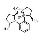 结构式 CAS# 638132-66-8, (2R,5R)-1-{2-[(2R,5R)-2,5-二甲基-1-磷杂环戊基]苯基}-2,5-二甲基磷杂环戊烷1-氧化物