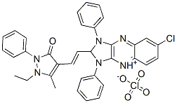 CAS#: 63816-06-8， 6-Chloro-2-[2-(1-Ethyl-2,3-Dihydro-5-Methyl-3-Oxo-2-Phenyl-1H-Pyrazol-4-Yl)Vinyl]-1,3-Diphenyl-1H-Imidazo[4,5-b]Quinoxalinium Perchlorate