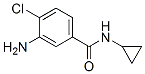 structure of CAS# 63887-21-8, 3-Amino-4-Chloro-N-Cyclopropylbenzamide;3-Amino-4-Chloro-N-Cyclopropyl-Benzamide;Benzamide, 3-Amino-4-Chloro-N-Cyclopropyl-;Brn 2724492
