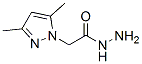 structure of CAS# 64019-58-5, 2-(3,5-Dimethyl-1H-Pyrazol-1-Yl)Acetohydrazide;2-(3,5-Dimethyl-1-Pyrazolyl)Acetohydrazide;2-(3,5-Dimethylpyrazol-1-Yl)Ethanehydrazide;Zinc00337956