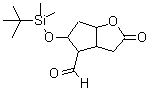 structure of CAS# 64091-14-1, 5-{[Dimethyl(2-methyl-2-propanyl)silyl]oxy}-2-oxohexahydro-2H-cyclopenta[b]furan-4-carbaldehyde;[3aR-(3aa<wbr>,4a,5b,6a<wbr>a)]-5-(te<wbr>rt-butyl-<wbr>dimethyls<wbr>ilyl)hexa<wbr>hydro-2-o<wbr>xo-2H-cyc<wbr>lopenta[b<wbr>]furan-4-<wbr>carboxald<wbr>ehyde;TBS-Corey Lactone Aldehyde