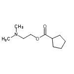 CAS 登录号：64153-57-7， 2-(二甲基氨基)乙基环戊烷羧酸酯