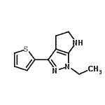 CAS#: 641584-69-2， 1-Ethyl-3-(2-thienyl)-1,4,5,6-tetrahydropyrrolo[2,3-c]pyrazole