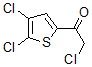 structure of CAS# 64218-50-4, 2-Chloro-1-(4,5-Dichloro-2-Thienyl)-Ethanone;2-CHLORO-1-(4,5-DICHLORO-2-THIENYL)ETHAN-1-ONE: OR =80%;2-Chloro-1-(4,5-Dichloro-2-Thienyl)Ethan-1-One, Tech.;2-CHLORO-1-(4,5-DICHLORO-2-THIENYL)ETHAN-1-ONE