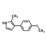 CAS 登录号：642486-46-2， 3-(4-甲氧基苯基)-2-甲基-1H-吡咯