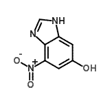 CAS 登录号：64265-11-8， 4-硝基-1H-苯并咪唑-6-醇