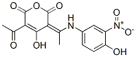 CAS 登录号：64353-90-8， 5-乙酰基-4-羟基-3-[1-[(4-羟基-3-硝基苯基)氨基]亚乙基]-2H-吡喃-2,6(3H)-二酮