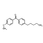 structure of CAS# 64357-56-8, (4-Methoxyphenyl)(4-pentylphenyl)methanone;4-methoxy-4'-n-pentylbenzophenone