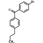 结构式 CAS# 64358-23-2, (4-溴苯基)(4-丙基苯基)甲酮
