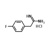 结构式 CAS# 6437-40-7, 2-(4-氟苯基)乙脒盐酸盐(1:1)