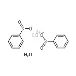structure of CAS# 64586-62-5, Copper(2+) benzenesulfinate hydrate (1:2:1);Benzenesulfinic acid cupric salt;Copper(II) benzenesulfinate hydrate