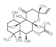 CAS 登录号：64657-11-0， (3R,6aalpha)-5alpha-乙酰氧基十二氢-6beta,10alpha,10balpha-三羟基-3,4abeta,7,7,10abeta-五甲基-3alpha-乙烯基-1H-萘并[2,1-b]吡喃-1-酮