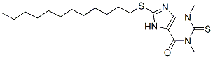 CAS 登录号：6466-12-2， 1,3-二甲基-8-(十二烷基硫代)-2-硫代-1,3,6,7-四氢-2H-嘌呤-6-酮