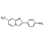 CAS 登录号：64730-34-3， 4-(7-甲基咪唑并[1,2-a]吡啶-2-基)苯胺