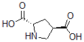 结构式 CAS# 64769-66-0, (2S,4R)-2,4-吡咯烷二羧酸