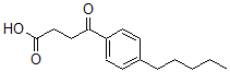 structure of CAS# 64779-07-3, gamma-Oxo-4-Pentyl-Benzenebutanoic Acid;4-OXO-4-(4-N-PENTYLPHENYL)BUTYRIC ACID;4-OXO-4-(4-PENTYLPHENYL)BUTANOIC ACID;3-(4-N-PENTYLBENZOYL)PROPIONIC ACID