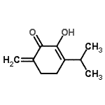 CAS 登录号：649767-55-5， 2-羟基-3-异丙基-6-亚甲基-2-环己烯-1-酮