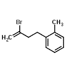 结构式 CAS# 6502-17-6, 1-(3-溴-3-丁烯-1-基)-2-甲基苯