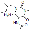 CAS 登录号：65029-10-9， N-[6-氨基-1,2,3,4-四氢-3-甲基-1-(2-甲基丁基)-2,4-二氧代-嘧啶-5-基]-乙酰胺