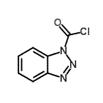 structure of CAS# 65095-13-8, 1H-Benzotriazole-1-carbonyl chloride;1H-benzo[d][1,2,3]triazole-1-carbonyl chloride;Benzotriazole-1-carbonyl chloride;633917_ALDRICH