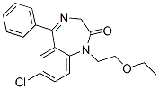 CAS#: 6515-69-1， 1,3-Dihydro-7-Chloro-1-(2-Ethoxyethyl)-5-Phenyl-2H-1,4-Benzodiazepin-2-One