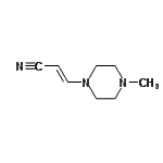 CAS 登录号：65157-87-1， (2E)-3-(4-甲基-1-哌嗪基)丙烯腈