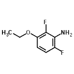 structure of CAS# 651734-64-4, 3-ethoxy-2,6-difluoro-aniline;3-Ethoxy-2,6-difluorophenylamine;MFCD11519309