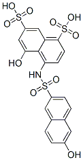 CAS 登录号：6535-71-3， 5-羟基-4-[[(6-羟基-2-萘基)磺酰基]氨基]萘-1,7-二磺酸