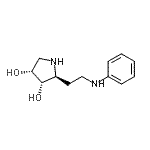 CAS 登录号：653571-05-2， (2S,3S,4R)-2-(2-苯胺基乙基)-3,4-吡咯烷二醇