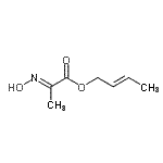 CAS 登录号：655243-68-8， (2E)-2-丁烯-1-基(2E)-2-(羟基亚胺)丙酸酯