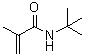 结构式 CAS# 6554-73-0, N-叔丁基-2-甲基-2-丙烯酰胺