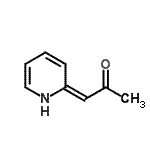 structure of CAS# 65702-11-6, (1E)-1-(2(1H)-Pyridinylidene)acetone;2-(dihydroxymethyl)-2,5-dihydrofuran-2,5-diol
