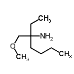 CAS 登录号：65857-38-7， 3-(甲氧基甲基)-3-庚胺