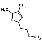 CAS 登录号：65894-81-7， 4,5-二甲基-2-[2-(甲硫基)乙基]-2,5-二氢-1,3-噻唑