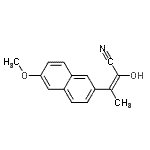 CAS#: 66021-83-8， (2E)-2-Hydroxy-3-(6-methoxy-2-naphthyl)-2-butenenitrile