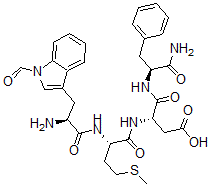 CAS 登录号：66025-31-8， N(alpha)-甲酰基四促胃泌素