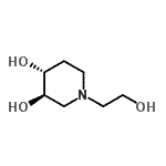 CAS 登录号：660403-91-8， (3R,4R)-1-(2-羟基乙基)-3,4-哌啶二醇