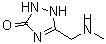 structure of CAS# 660412-53-3, 5-[(Methylamino)methyl]-1,2-dihydro-3H-1,2,4-triazol-3-one;3-((methylamino)methyl)-1H-1,2,4-triazol-5(4H)-one;3-[(methylamino)methyl]-1,2,4-triazolin-5-one;5-((methylamino)methyl)-1H-1,2,4-triazol-3(2H)-one