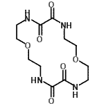 structure of CAS# 66086-53-1, 1,10-Dioxa-4,7,13,16-tetraazacyclooctadecane-5,6,14,15-tetrone;1,10-Diox<wbr>a-4,7,13,<wbr>16-tetraa<wbr>zacyclooc<wbr>tadecane-<wbr>5,6,14,15<wbr>-tetrone;1,10-Diox<wbr>a-4,7,13,<wbr>16-tetraa<wbr>zacyclooc<wbr>tadecane-<wbr>5,6,14,15<wbr>-tetrone #;1,4,10,13<wbr>-Tetraaza<wbr>-7,16-dio<wbr>xacyclooc<wbr>tadecane-<wbr>2,3,11,12<wbr>-tetrone