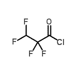 structure of CAS# 663-73-0, 2,2,3,3-Tetrafluoropropanoyl chloride;2,2,3,3-Tetrafluoropropanoyl chloride 98%;2,2,3,3-Tetrafluoropropionyl chloride;2,2,3,3-TETRAFLUOROPROPIONYLCHLORIDE