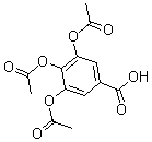 结构式 CAS# 6635-24-1, 3,4,5-三(乙酰氧基)-苯甲酸