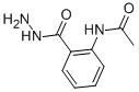 structure of CAS# 6635-75-2, N-[2-(Hydrazinocarbonyl)Phenyl]Acetamide;N-(2-Carbazoylphenyl)Acetamide;N-[2-(Aminocarbamoyl)Phenyl]Ethanamide;Stk324853