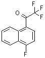 structure of CAS# 664364-14-1, 2,2,2-Trifluoro-1-(4-fluoro-1-naphthyl)ethanone;1-(4-fluoronaphthyl) trifluoromethyl ketone;4-Fluoro-1-trifluoroacetylnaphthalene