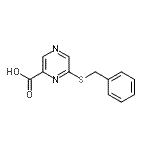CAS 登录号：66533-95-7， 6-(苄基硫基)-2-吡嗪羧酸