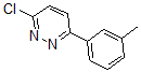 structure of CAS# 66549-34-6, 3-Chloro-6-(3-Methylphenyl)-Pyridazine;3-CHLORO-6-(3-METHYLPHENYL)-PYRIDAZINE