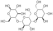 结构式 CAS# 66580-68-5, (2R,3R,4S,5R,6R)-2-[(2R,3R,4R,5R,6S)-4,5-二羟基-2-(羟基甲基)-6-[(2R,3S,4R,5R,6R)-4,5,6-三羟基-2-(羟基甲基)四氢吡喃-3-基]氧基-四氢吡喃-3-基]氧基-6-(羟基甲基)四氢吡喃-3,4,5-三醇